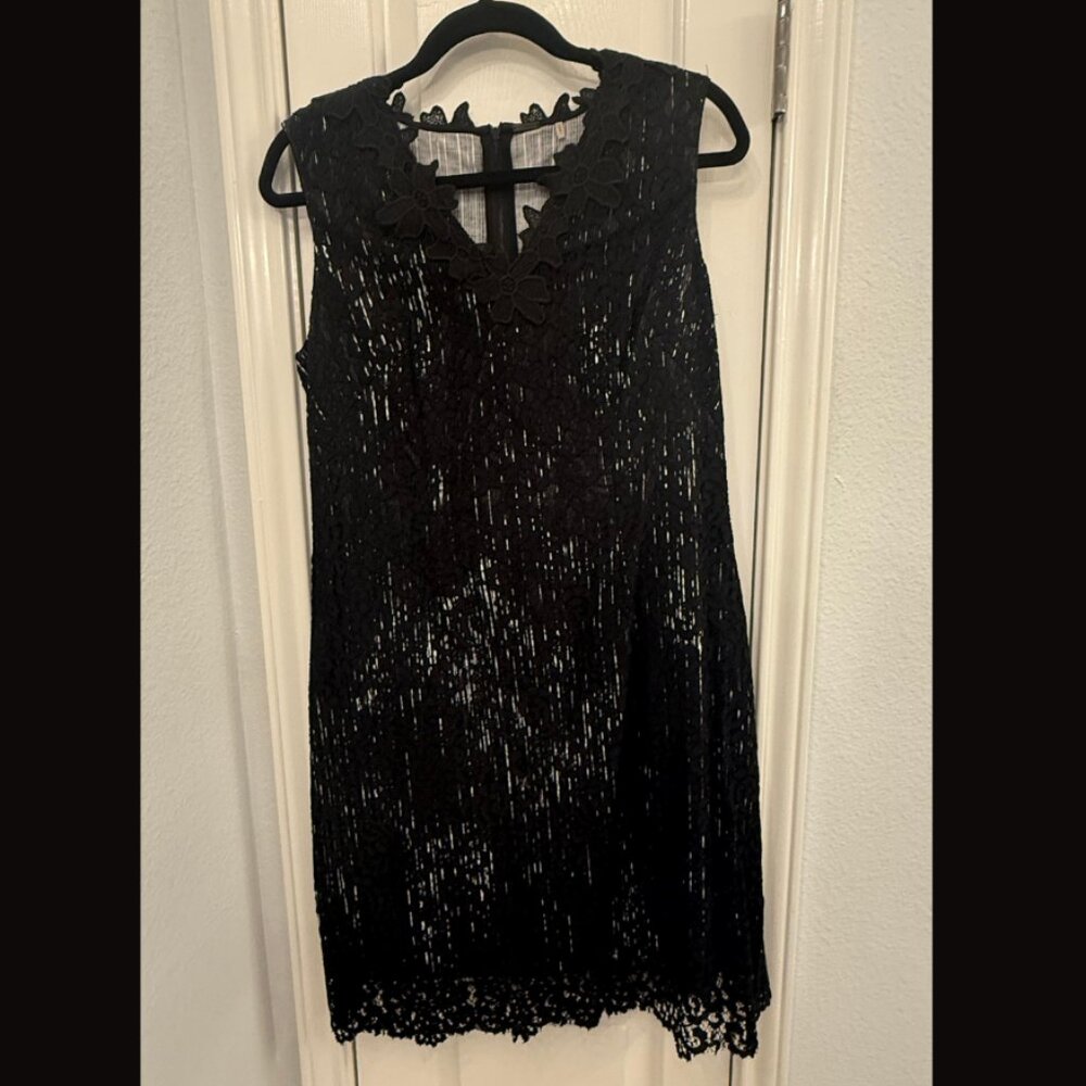 Elle Tahari Black Lace Dress